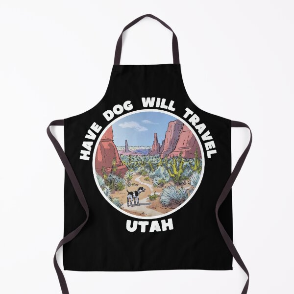 Item preview, Dog Hiking Through Utah’s Red Rock Desert designed and sold by Fikuall.