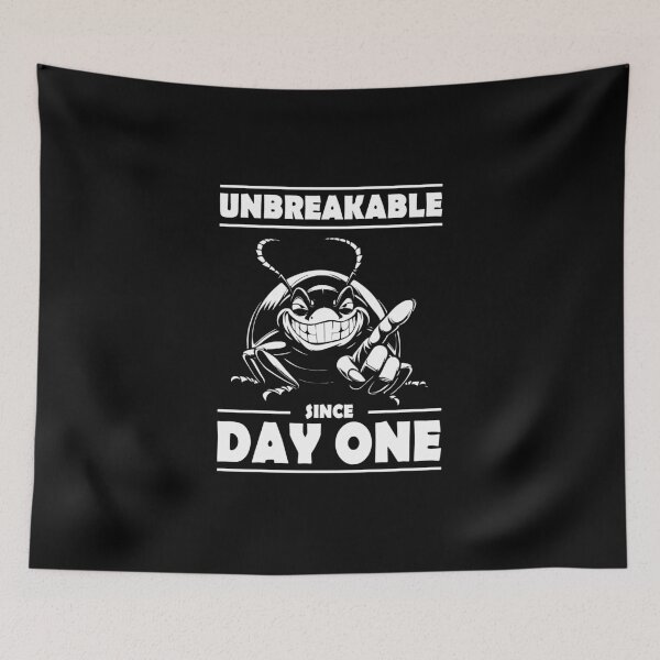 Item preview, Unbreakable Since Day One – Funny cockroach design for indestructibles designed and sold by RetroMaritalArt.