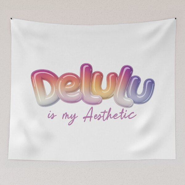 Item preview, Delulu is my Aesthetic – Playful bubble lettering for trendy fashion, TikTok aesthetics & Y2K vibes designed and sold by VariousGoodies.