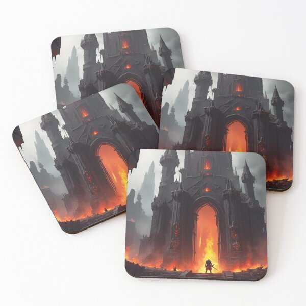 Item preview, Dark Castle Engulfed in Fiery Chaos designed and sold by PUBGMEDIA.