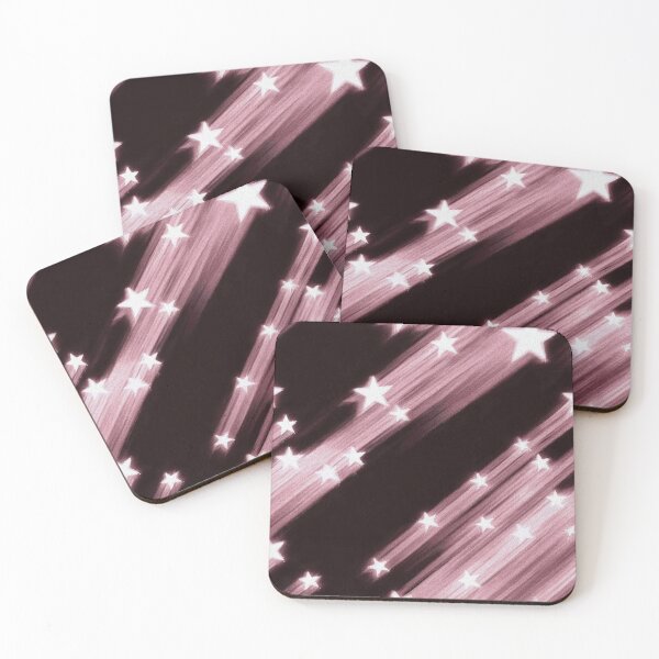 Item preview, Grunge Aesthetic Pink and Black 90s Stars Print Seamless Pattern designed and sold by Creative Brat Design Studio.