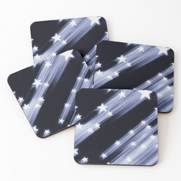 Item preview, Grunge Aesthetic Blue and Black 90s Stars Print Seamless Pattern designed and sold by Creative Brat Design Studio.
