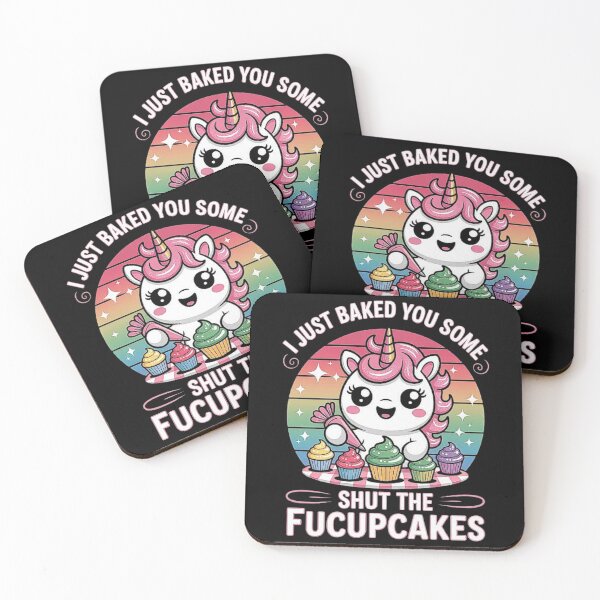 Item preview, Funny Unicorn Baking Rainbow Cupcakes Sarcastic Kawaii Design designed and sold by love3617.