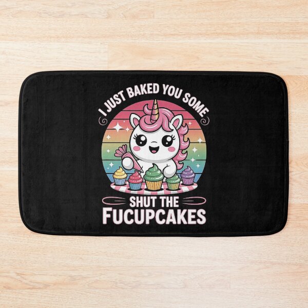 Item preview, Funny Unicorn Baking Rainbow Cupcakes Sarcastic Kawaii Design designed and sold by love3617.