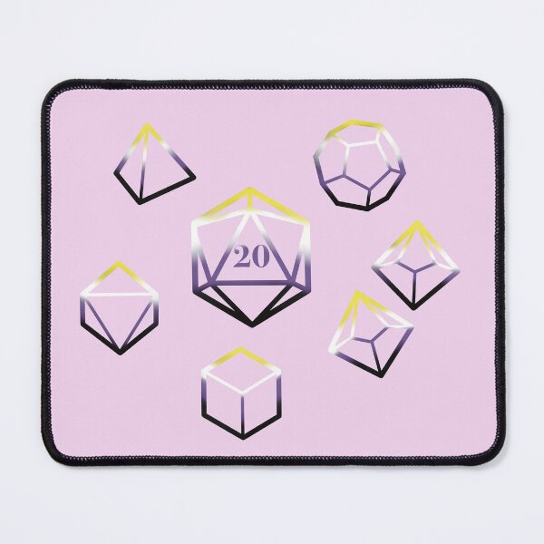 Item preview, Enby Pride flag Dice designed and sold by Scarlet Sung.
