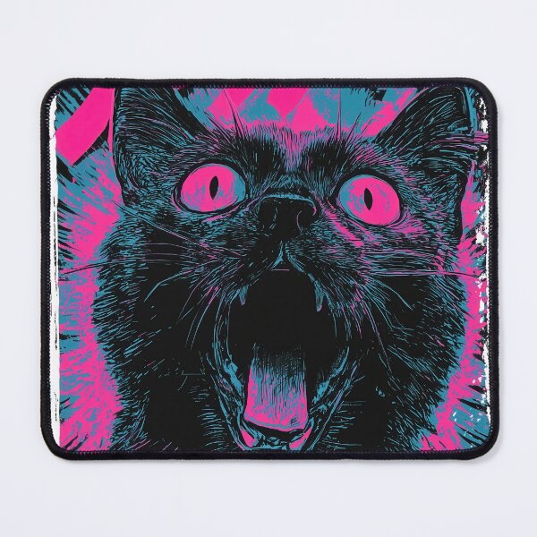 Item preview, FEAR cat - neon glow designed and sold by Gaviani Design Studio.