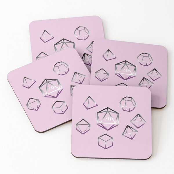 Item preview, Asexual Pride flag Dice designed and sold by Scarlet Sung.