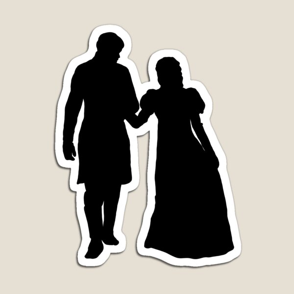 Aperçu de l'œuvre Silhouette de couple des années 1800 créée et vendue par Starlightsbrush.