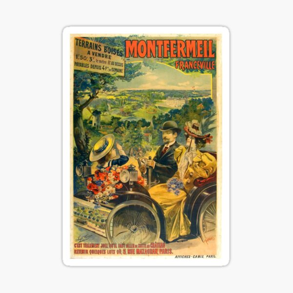 Item preview, Vintage - Montfermeil Poster art designed and sold by RickE.