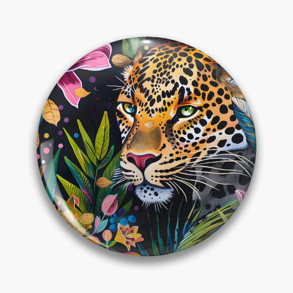 Item preview, Leopard In Floral Jungle designed and sold by xiao xuans.
