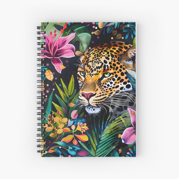 Item preview, Leopard In Floral Jungle designed and sold by xiao xuans.