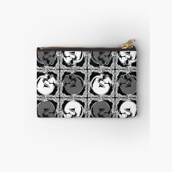 Item preview, Framed Pattern - Sleeping Cats, Black & White designed and sold by AstralRavens.