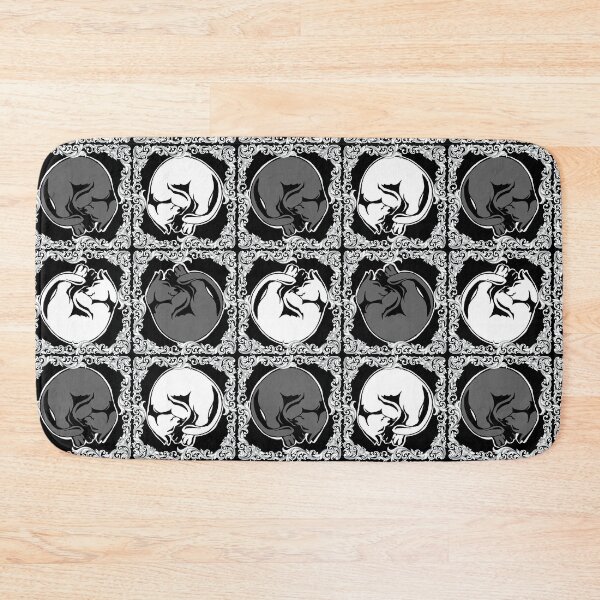 Item preview, Framed Pattern - Sleeping Cats, Black & White designed and sold by AstralRavens.