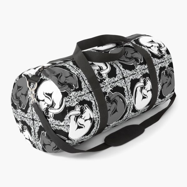 Item preview, Framed Pattern - Sleeping Cats, Black & White designed and sold by AstralRavens.