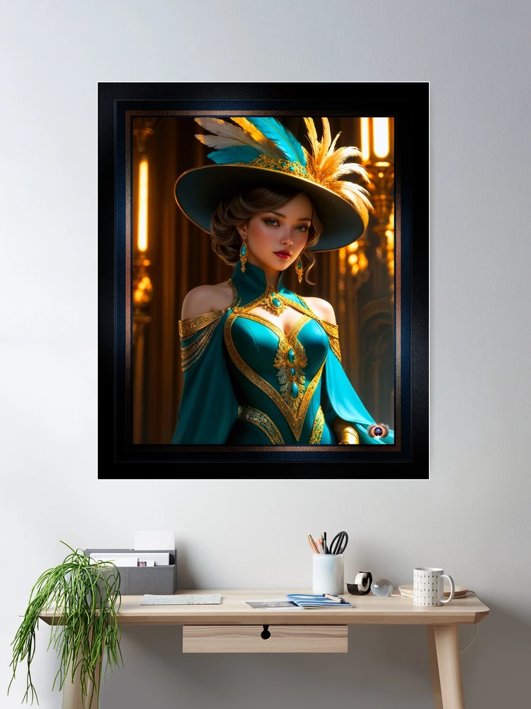 The Oppulent Aristocratic Life Of The Beauty Lady Valerius AI Concept Art by Xzendor7 2 The Oppulent Aristocratic Life Of The Beauty Lady Valerius Stunning AI Concept Art by Xzendor7 Room Decor Poster Art Print