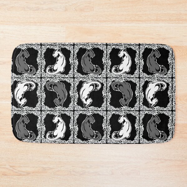 Item preview, Framed Pattern - Sitting Cats, Black & White designed and sold by AstralRavens.