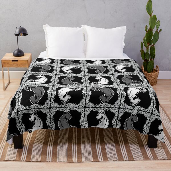 Item preview, Framed Pattern - Sitting Cats, Black & White designed and sold by AstralRavens.