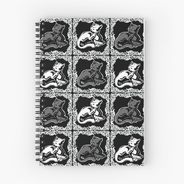 Item preview, Framed Pattern - Scratching Cats, Black & White designed and sold by AstralRavens.