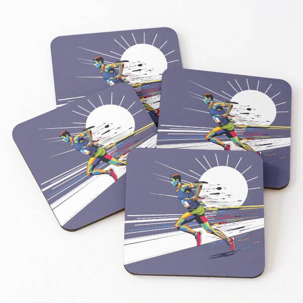 Item preview, Dynamic Pop Art Runner Illustration with Speed Effect designed and sold by AbdS07.