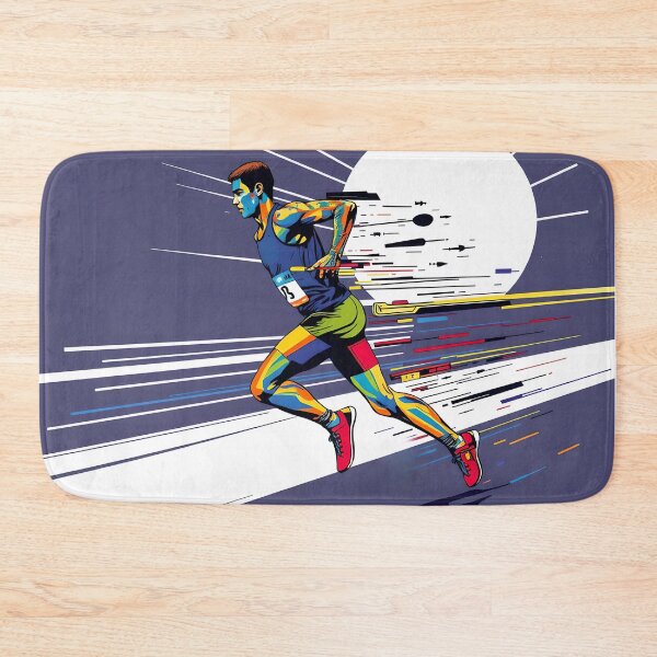 Item preview, Dynamic Pop Art Runner Illustration with Speed Effect designed and sold by AbdS07.