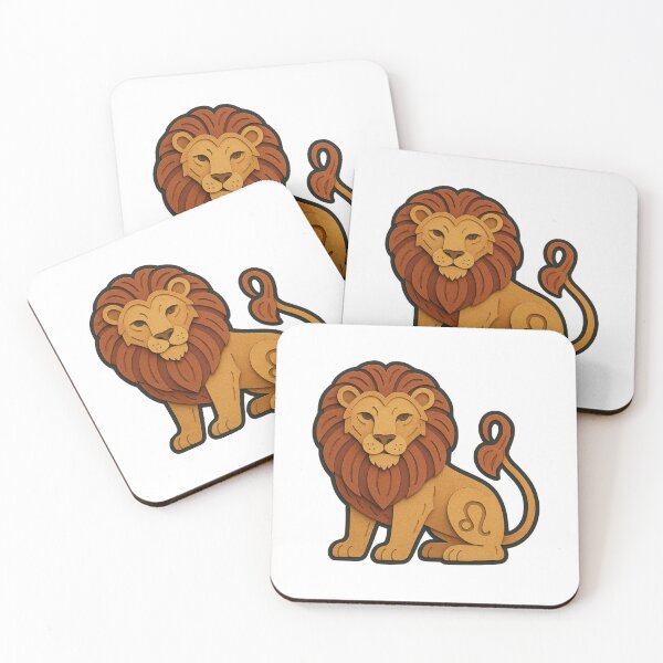 Item preview, Leo Zodiac Lion Sign Paper Cut Style designed and sold by Vendeloc.
