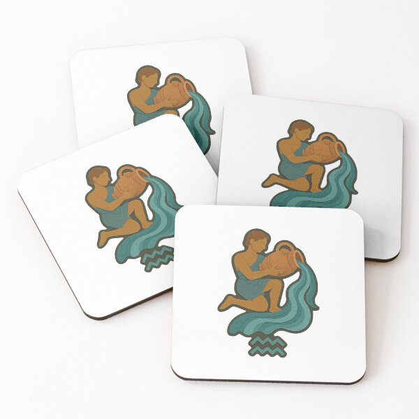 Item preview, Aquarius Zodiac Water Bearer Illustration designed and sold by Vendeloc.