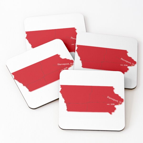 Item preview, Davenport, IA [Red] designed and sold by PhilbonianDezin.