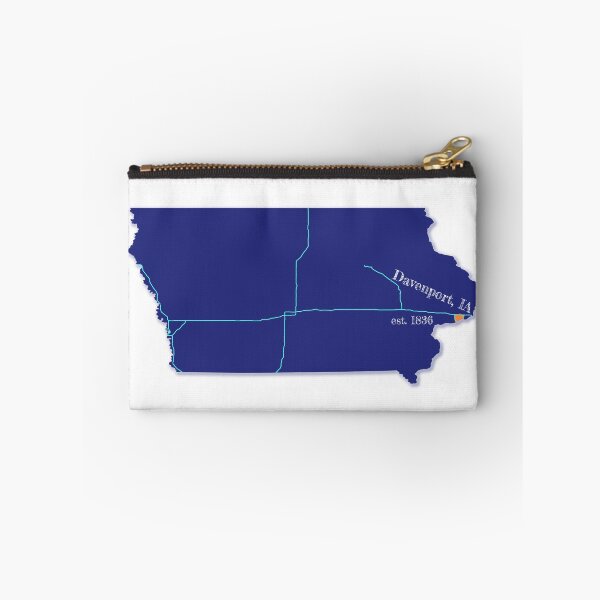 Artikelvorschau, Davenport, IA [Blau] entworfen und verkauft von PhilbonianDezin.