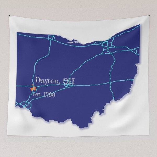 Item preview, Dayton, OH [Blue] designed and sold by PhilbonianDezin.
