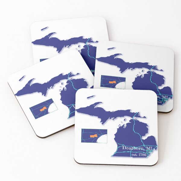Item preview, Dearborn, MI [Blue] designed and sold by PhilbonianDezin.