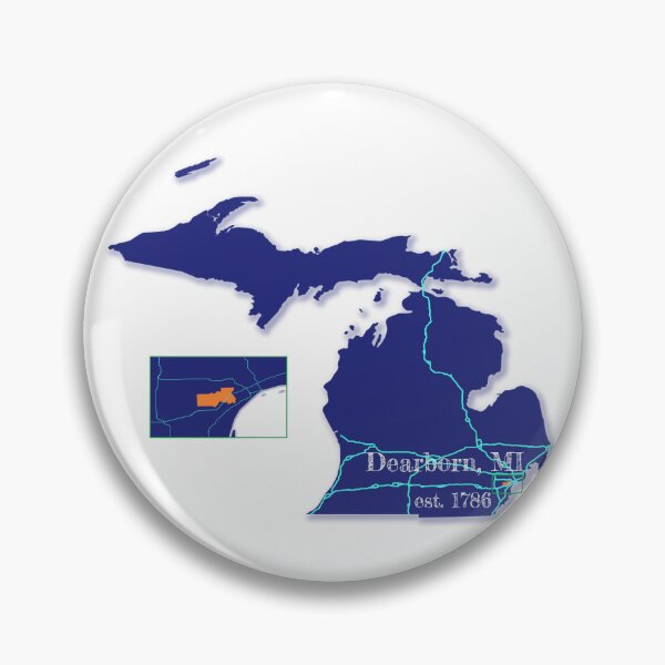 Item preview, Dearborn, MI [Blue] designed and sold by PhilbonianDezin.