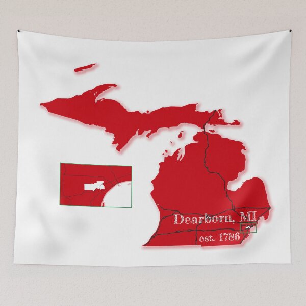 Item preview, Dearborn, MI [Red] designed and sold by PhilbonianDezin.