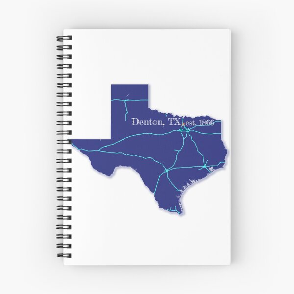 Item preview, Denton, TX [Blue] designed and sold by PhilbonianDezin.