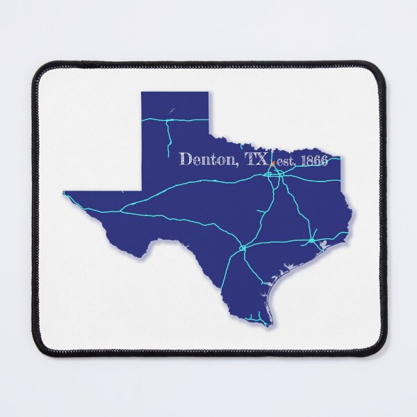 Item preview, Denton, TX [Blue] designed and sold by PhilbonianDezin.