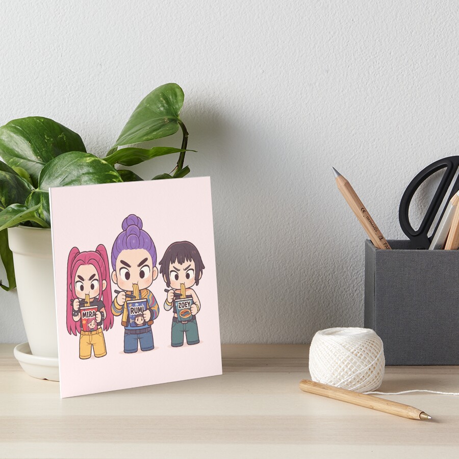 Huntrix Chibi Ramyeon - Kpop Demon Hunter Saja Boys Sticker