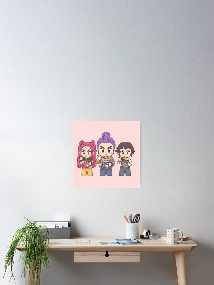 Huntrix Chibi Ramyeon - Kpop Demon Hunter Saja Boys Sticker