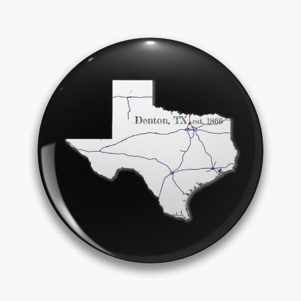 Item preview, Denton, TX [White] designed and sold by PhilbonianDezin.