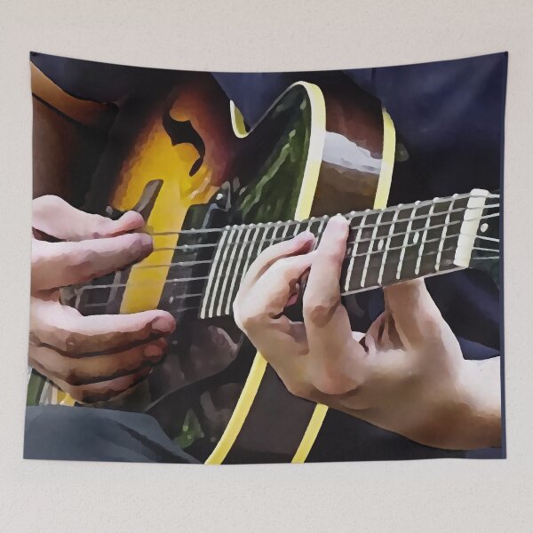 Item preview, Playing Guitar designed and sold by Susan Savad.