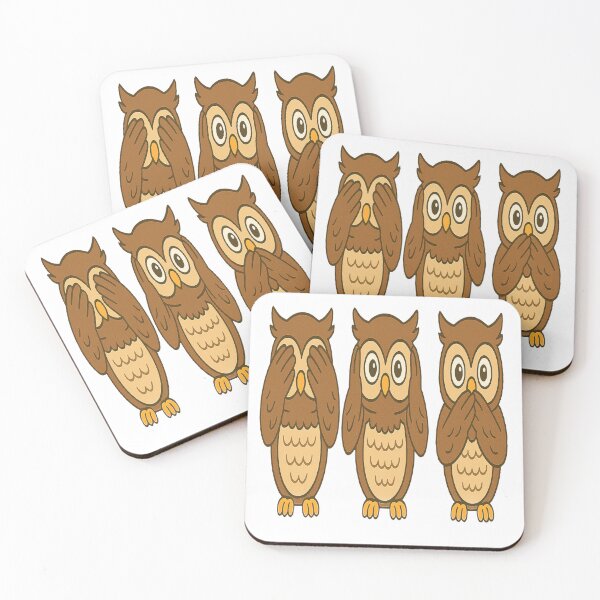 Item preview, Three wise Owls see /hear/speak no evil  designed and sold by JamesDunican.