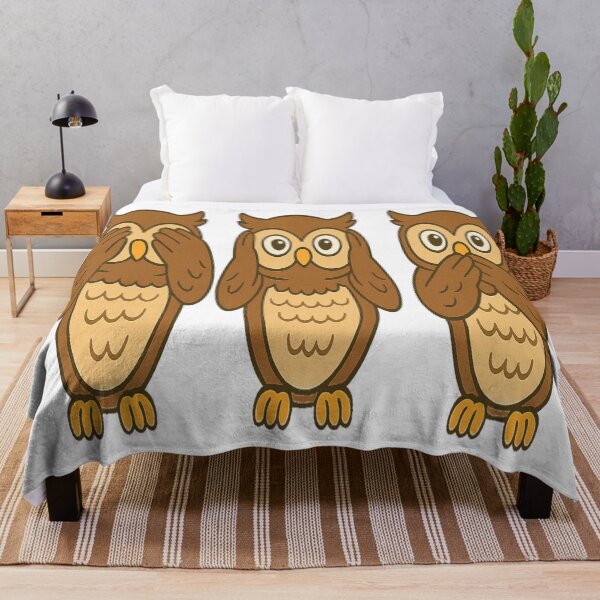 Item preview, Three wise Owls see /hear/speak no evil designed and sold by JamesDunican.