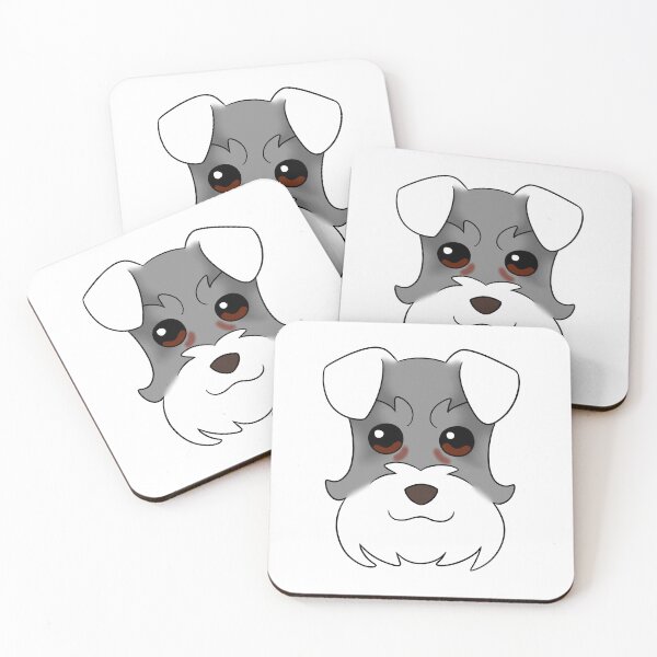 Item preview, Grey Schnauzer White Snout Ears Tear Stains designed and sold by OliRoseArt.