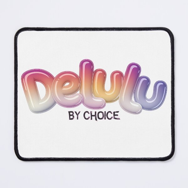 Item preview, Delulu by Choice – Statement bubble lettering with an ironic attitude vibe & TikTok aesthetic designed and sold by VariousGoodies.