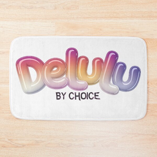Item preview, Delulu by Choice – Statement bubble lettering with an ironic attitude vibe & TikTok aesthetic designed and sold by VariousGoodies.
