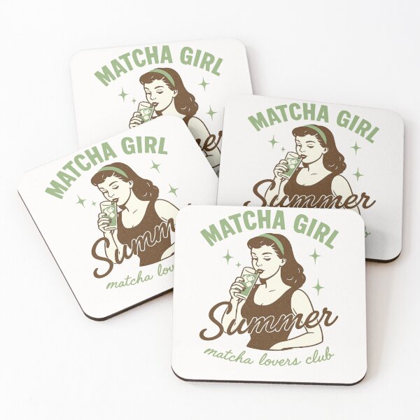 Item preview, MATCHA GIRL Summer – retro vintage design | Gift for matcha lovers designed and sold by Graphicarium Shop.