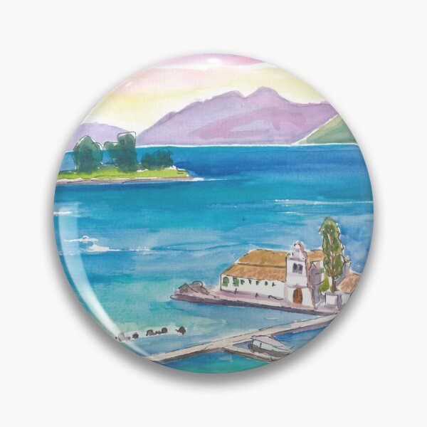 Item preview, Corfu’s Pondikonisi Under Ionian Skies, Greece Calling designed and sold by artshop77.