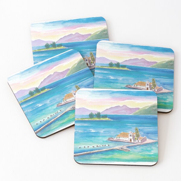 Item preview, Corfu’s Pondikonisi Under Ionian Skies, Greece Calling designed and sold by artshop77.