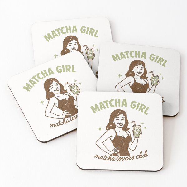 Item preview, MATCHA GIRL Summer – retro vintage design | Gift for matcha lovers designed and sold by Graphicarium Shop.