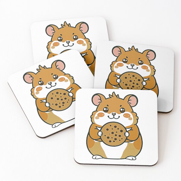 Item preview, hamster holding a chocolate chip cookie design designed and sold by AKANKEDESIGN.