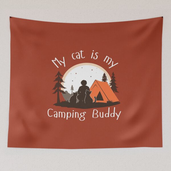 Item preview, My Cat Is My Camping Buddy designed and sold by Be-Adventurous.