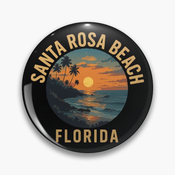 Item preview, Santa Rosa Beach – Florida (with Gold Lettering) designed and sold by VelvetRoom.